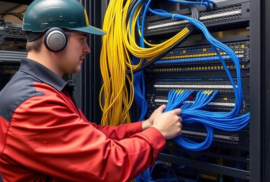 Cabling and labelling Strasbourg